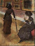 Edgar Degas Mary Cassatt at the Louvre China oil painting reproduction